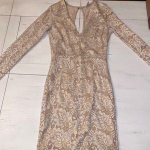 Tan girl formal dress
